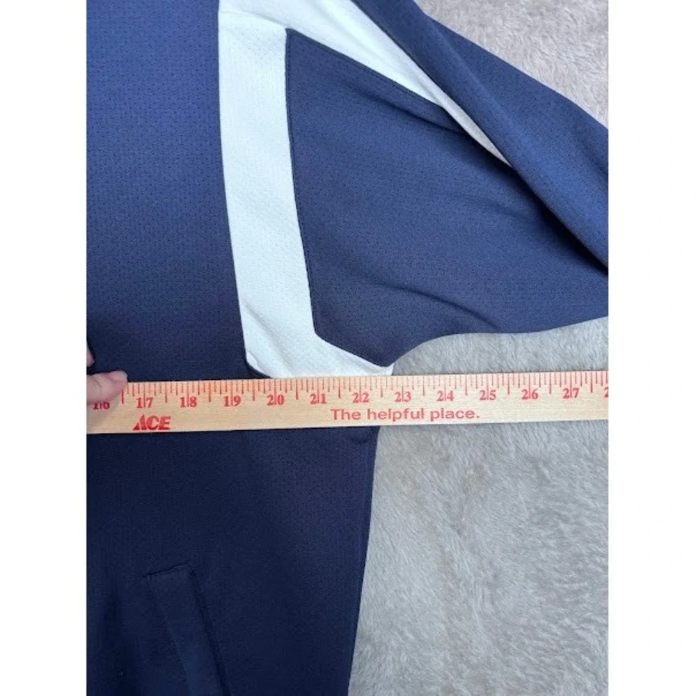 Vintage Nike Team Jacket Full‎ Zip Track Jacket Blue White Athletic Coat Medium